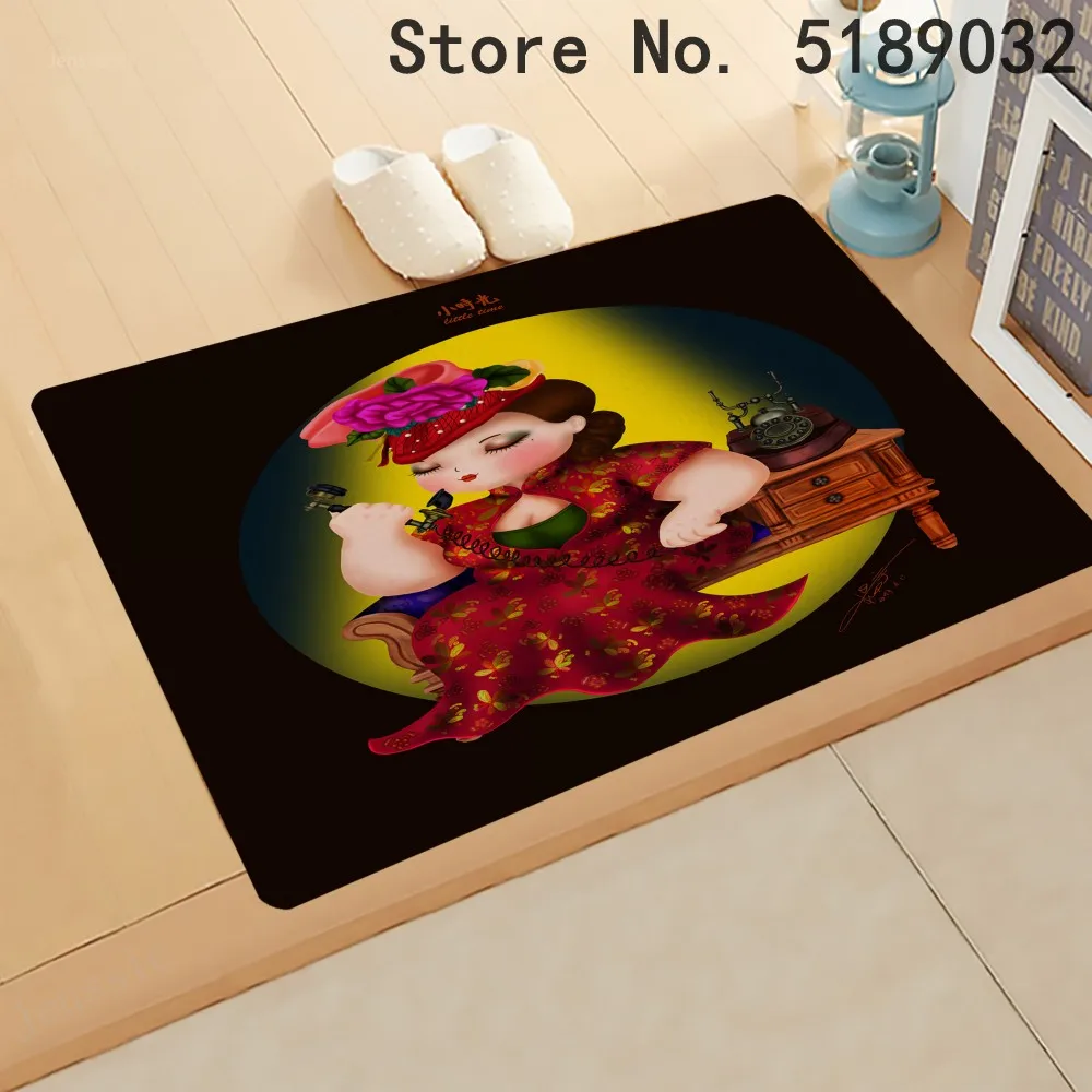 Сексуальные женские коврики для улицы 3d принт входные ванной комнаты и кухни 40x60