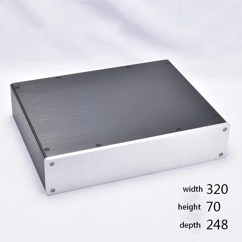 

KYYSLB 320*70*248mm 3207 All Aluminum Amplifier Chassis DIY Box Pre-amplifier DAC Case AMP Enclosure Amplifier Case Shell