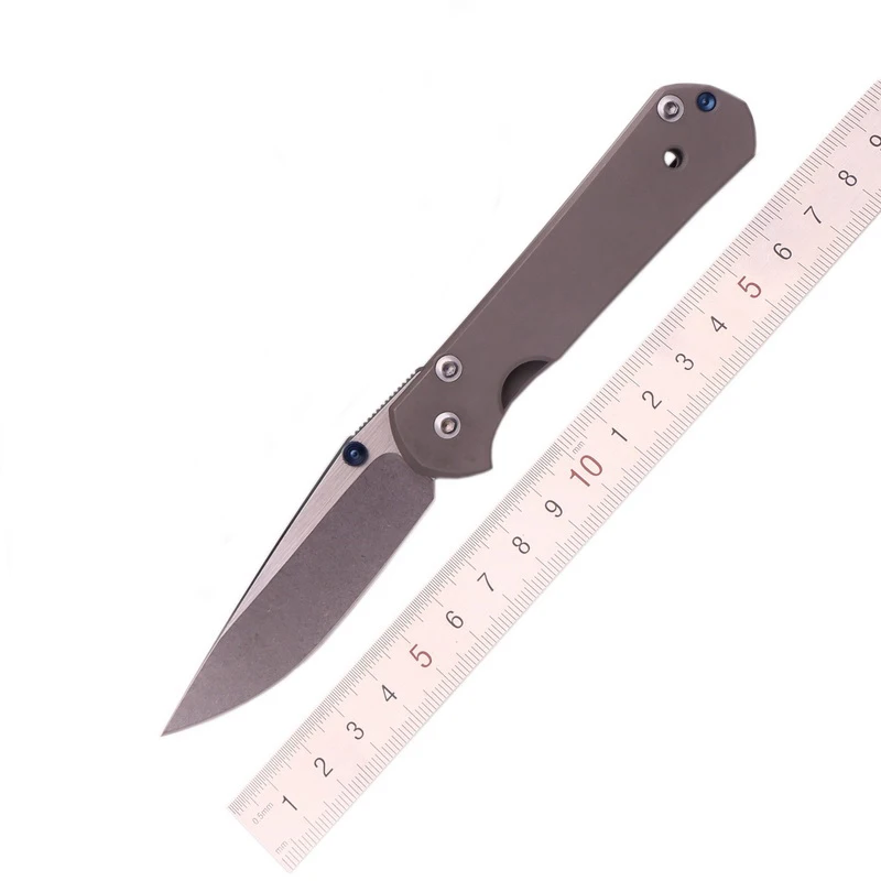 ЛОВОКУ Маленький складной нож для песка с лезвием D2, титановым сплавом ручки, карман для MT на открытом воздухе, кемпинг, охота, тактические ножи выживания.