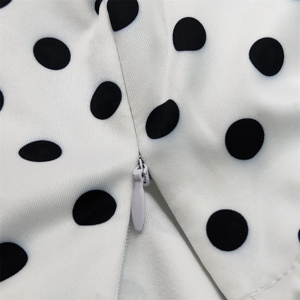 

Women Tube Tops Dresses Polka Dot Bodycon Side Slit with Waist Belt Party Sexy Slim Vestido African Event Celebrate Occasion New