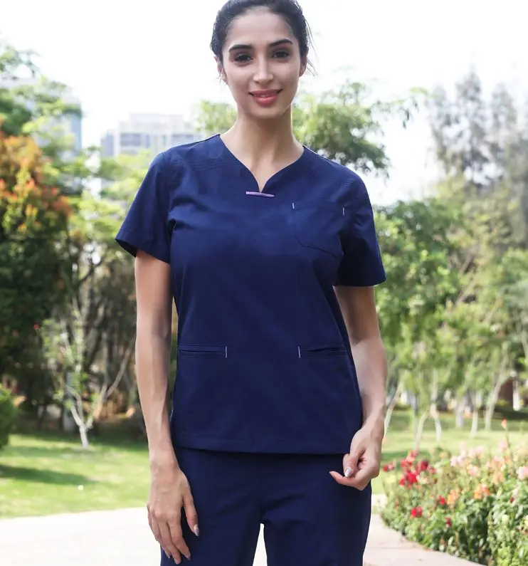 

Women Medical Uniforms Doctor Spring/Summer Short Sleeved Scrub Sets Nurse Uniform Beauty Salon Dental Clinic Work Wear