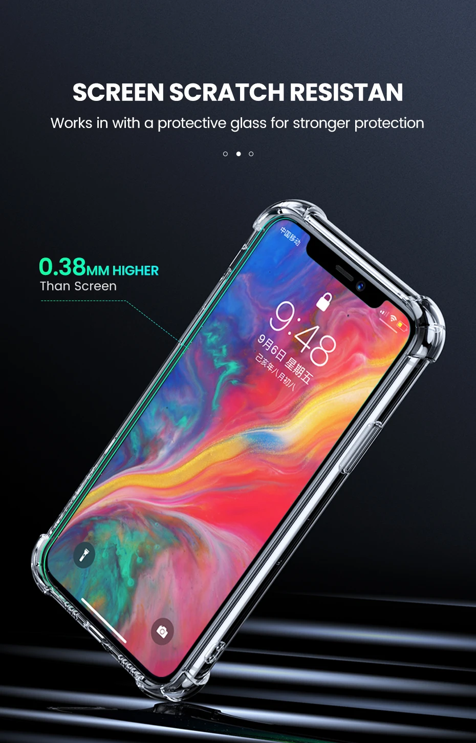 Ugreen для iPhone 11 Pro Max чехол, защитный, 4 угла, усиленный, с защитой от падения, прозрачный чехол для iPhone 11 Pro Max чехол для телефона