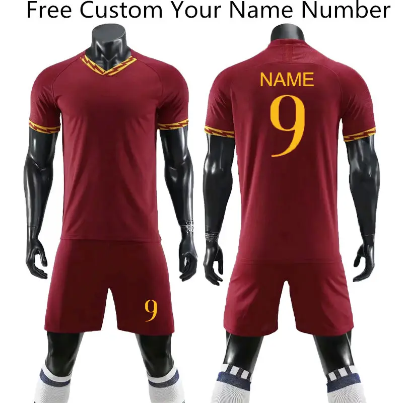 Новая мужская и Детская Футбольная форма 9# футбольные майки Maillot De Boy, пустые футбольные тренировочные наборы Футбольная форма на заказ(без значка