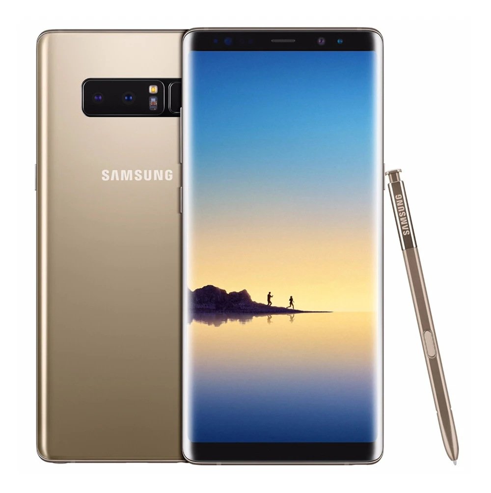 Maple Gold Samsung Galaxy Note8 N950F Note 8, разблокированный телефон 4G LTE, четыре ядра, 6,3 дюймов, двойной 12 МП ram, 6 ГБ rom, 64 ГБ, 3300 мАч, отпечаток пальца - Цвет: Maple Gold