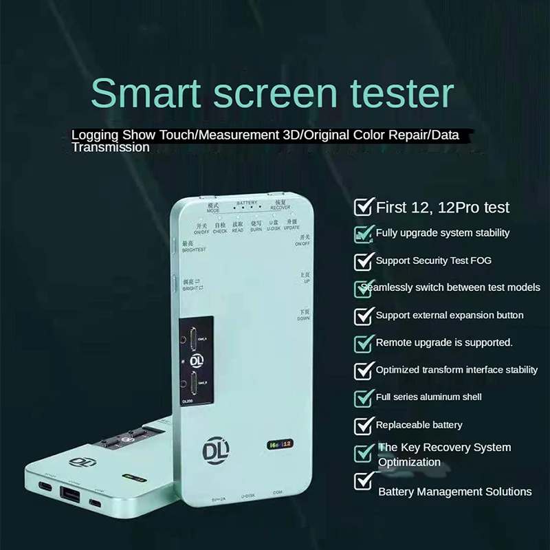 

DL-S200 LCD Screen Tester For IPhone 12 11Pro MAX XS XR 8 7 6S Programmer Ambient Light Sensor Original Color True Tone 3D Touch