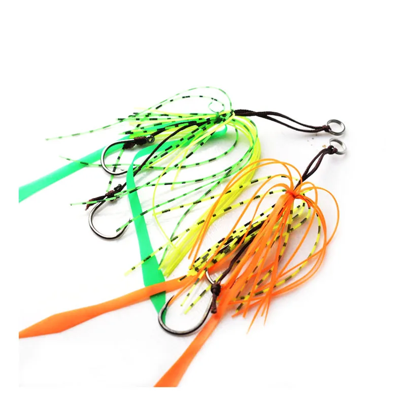 Силиконовая юбка TOMA 5 шт./лот с крючком рыболовные крючки из высокоуглеродистой