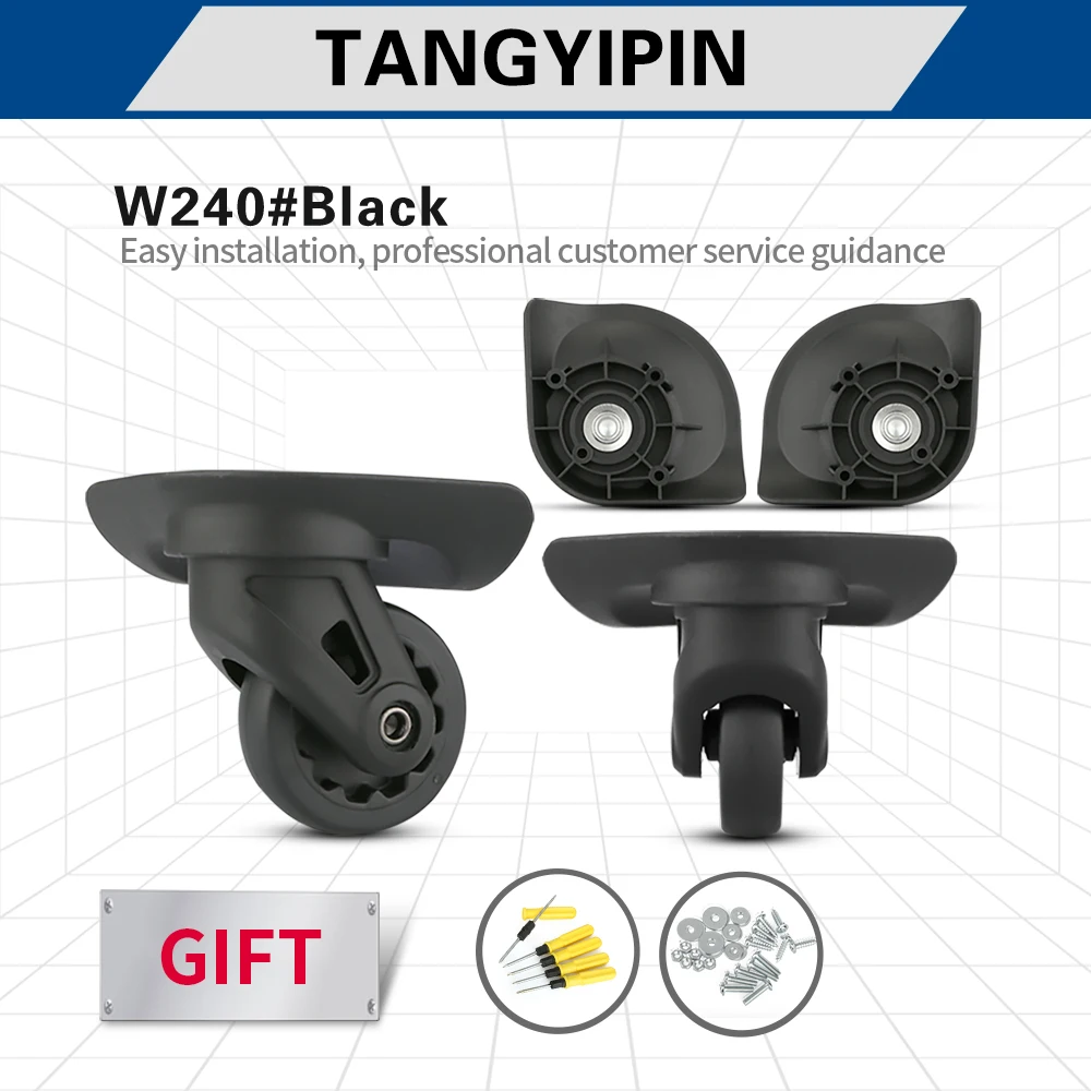 TANGYIPIN W240 Trolley suitcase wheel travel luggage repair accessories replacement password box matching universal casters