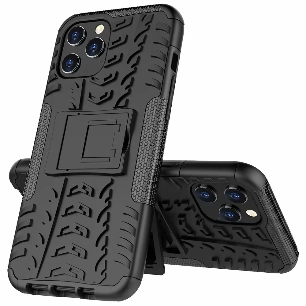 shockproof tough rugged dual layer protective case hybrid kickstand cover for iphone 12 pro maxiphone 12 mini 12 pro 6 1 free global shipping