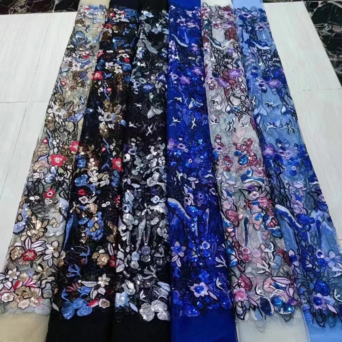 

1 ярд Изысканная сетка с несколькими блестками, вышитые дизайнерские высококачественные юбки «сделай сам», аксессуары для одежды T0386