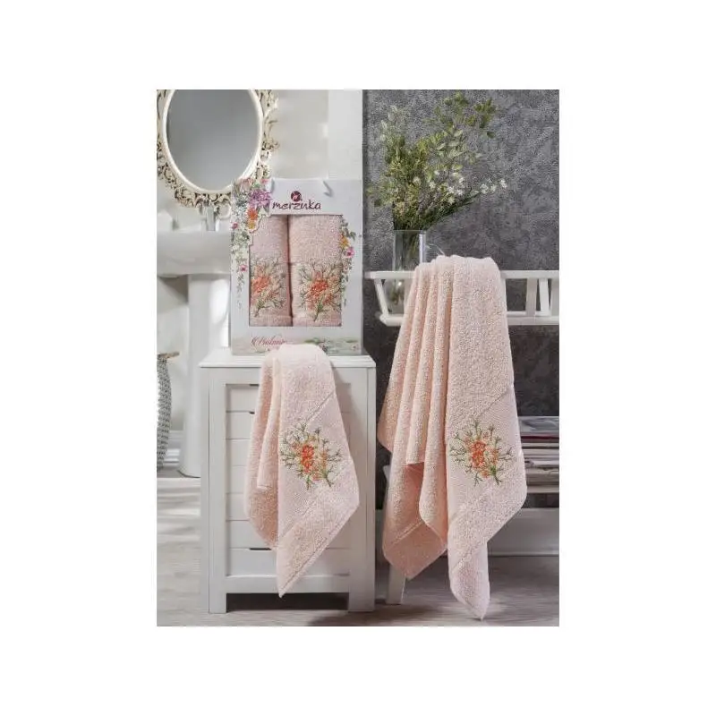 Набор полотенец merzuka BOTANIK 2 предмета брусничный | Дом и сад