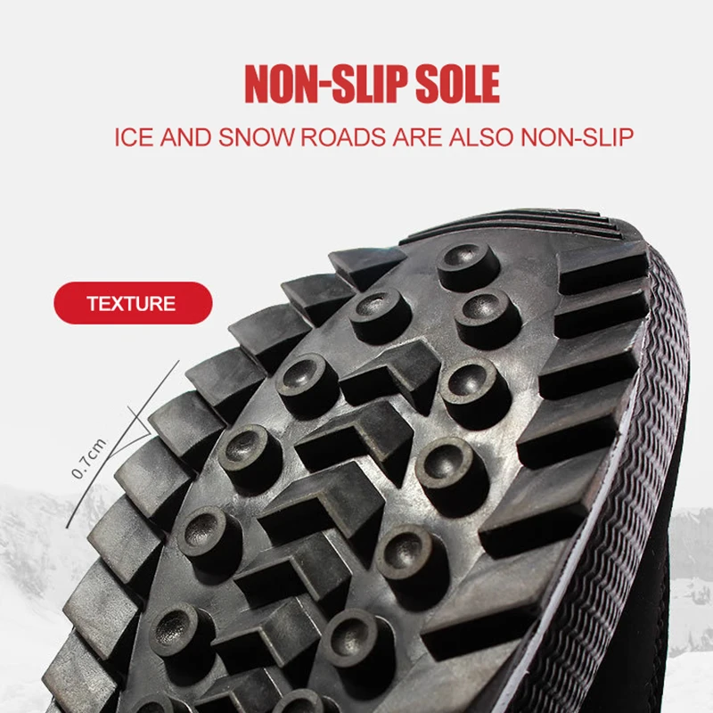 Women Boots Waterproof Winter Shoes Women Snow Boots Platform Keep Warm Mid-Calf Winter Boots With Thick Fur Heels Botas Mujer