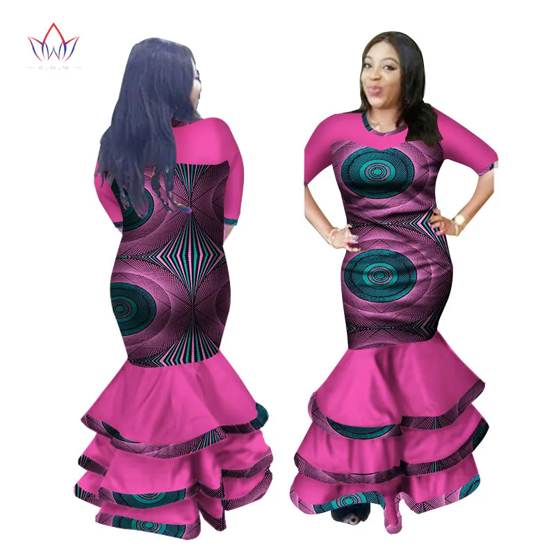 Африканские длинные платья для женщин Африканский воск стиль Дашики одежда с