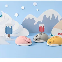 2.4G Cute Mouse Hamster Design Cartoon 3D Mini Mice Small Hand Wireless Gaming Mice USB Ergonomic Optical Mause For Laptop Gamer