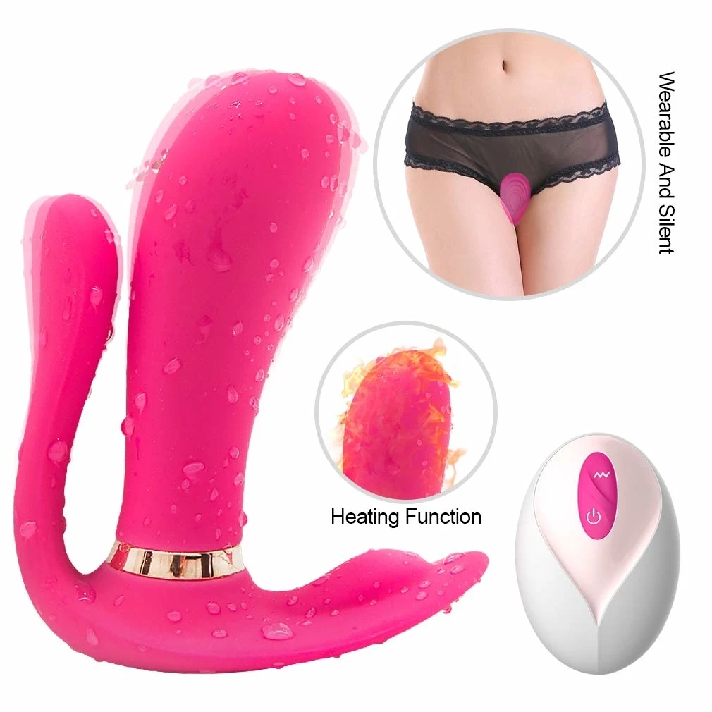 Anal Vibrator Wireless Remote Control Massage Powerful Vibrating Silicone Butt Plug Heating Butterfly Strapon Sex Toys For Woman |