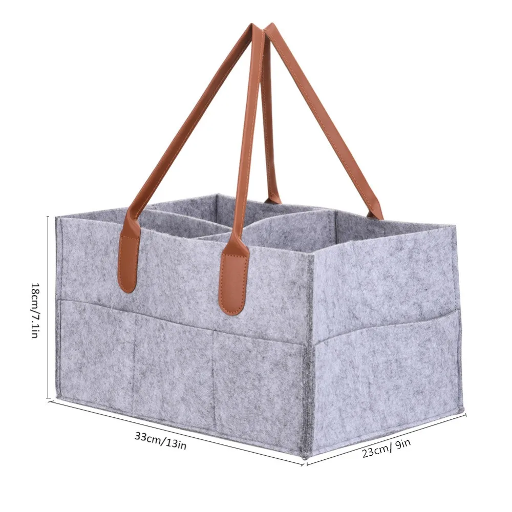 38 см x 27 см x 18 см Новые складные серые детские пеленки Caddy детские салфетки сумка-Органайзер портативный контейнер для хранения подгузников