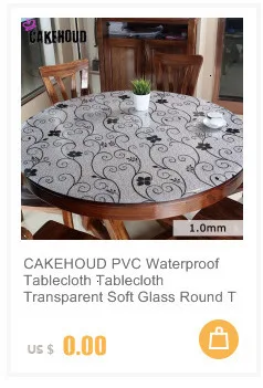 CAKEHOUD, Современная прозрачная Водонепроницаемая скатерть из ПВХ, покрытие для кухонного стола, водонепроницаемая мягкая скатерть из стекла, 1,5 мм