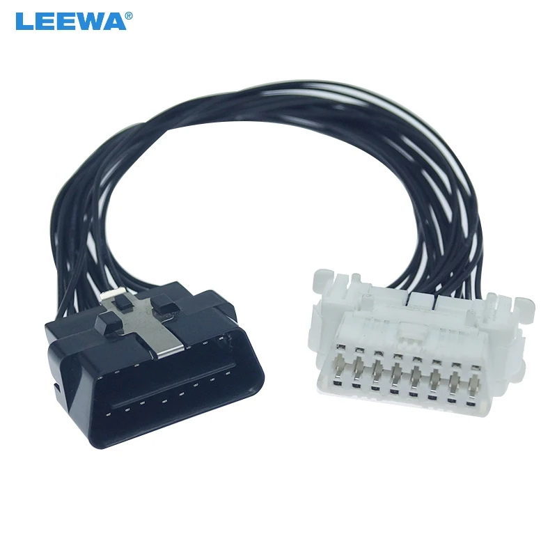 LEEWA 16-Pin OBD2 штекер-гнездо Удлинительный кабель адаптер разъем # CA6102 | Автомобили и