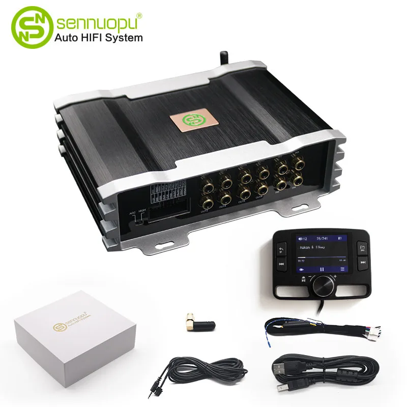 Sennuopu X11B 12 в Bluetooth 4-канальный Dsp автомобильный Аудиопроцессор 1000 Вт класс A