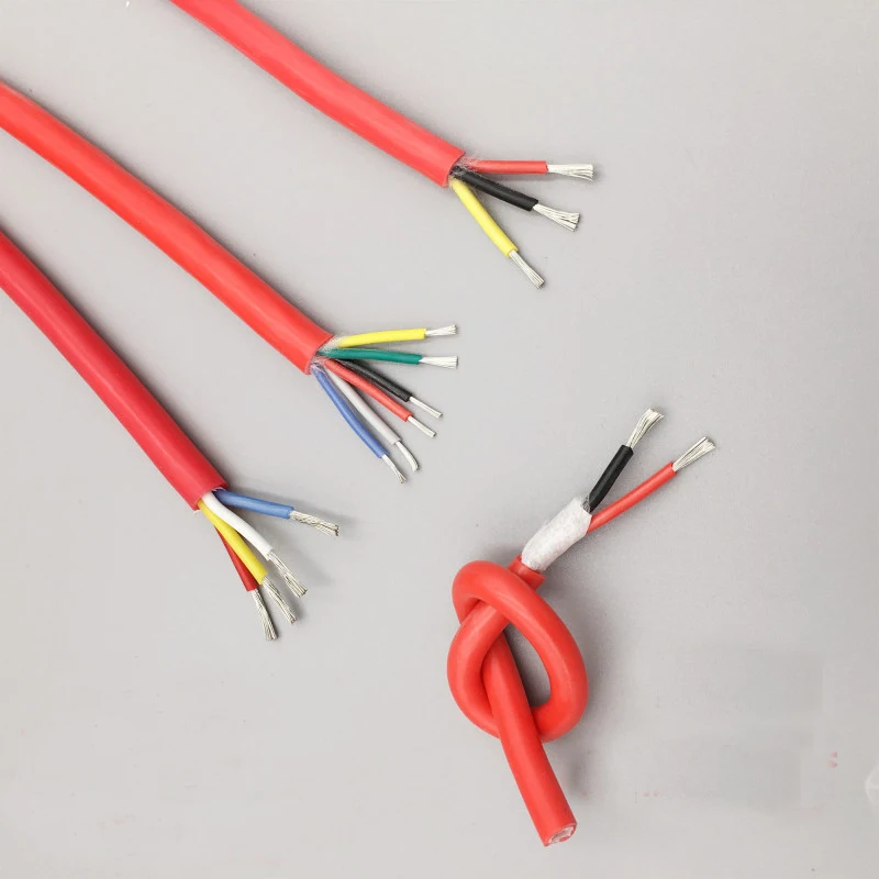

10M high temperature flexible silicone Shielded wire 2 Core silicone wire Multimeter lead wire cable