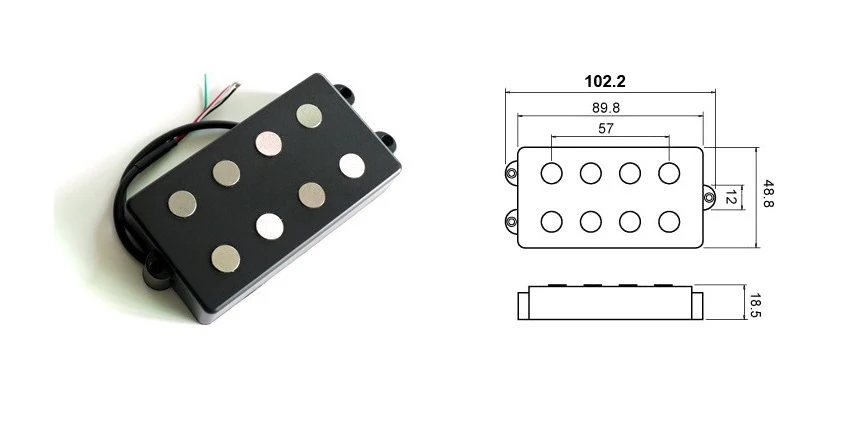Музыкальный мужской стиль бас звукосниматели Alnico 5 стержень 4 струны бас звукосниматель гитары звукосниматели prewired гитары звукосниматели гитара