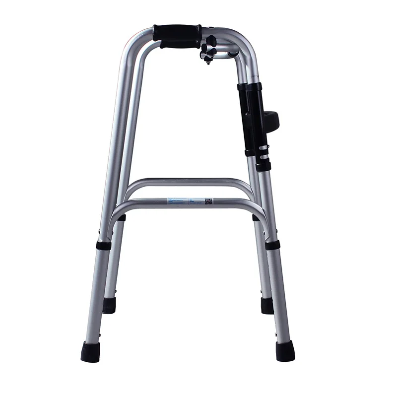 Легкие ходунки для инвалидов с четырьмя ногами складной алюминиевый сплав 8