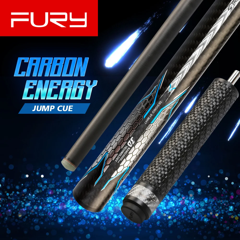 

FURY FS-CFX-N/P Billiard Punch Cue Hell Fire Tip 13mm Tip Carbon Fiber Shaft Billar Tecnologia Break Cue Handmade for Athlete