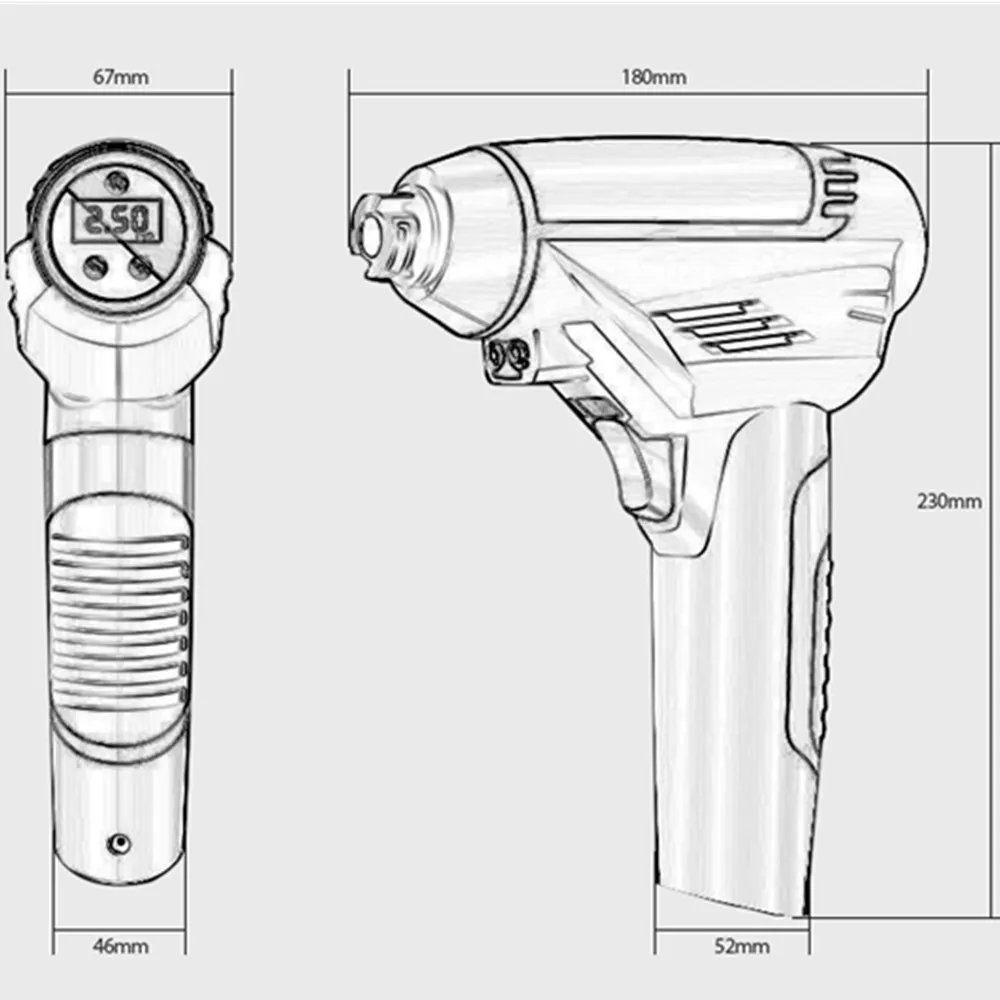 Usb зарядка ручной воздушный компрессор 150 PSI 120 Вт мини электрический воздушный насос для мотоцикла, велосипеда, баскетбола, футбола
