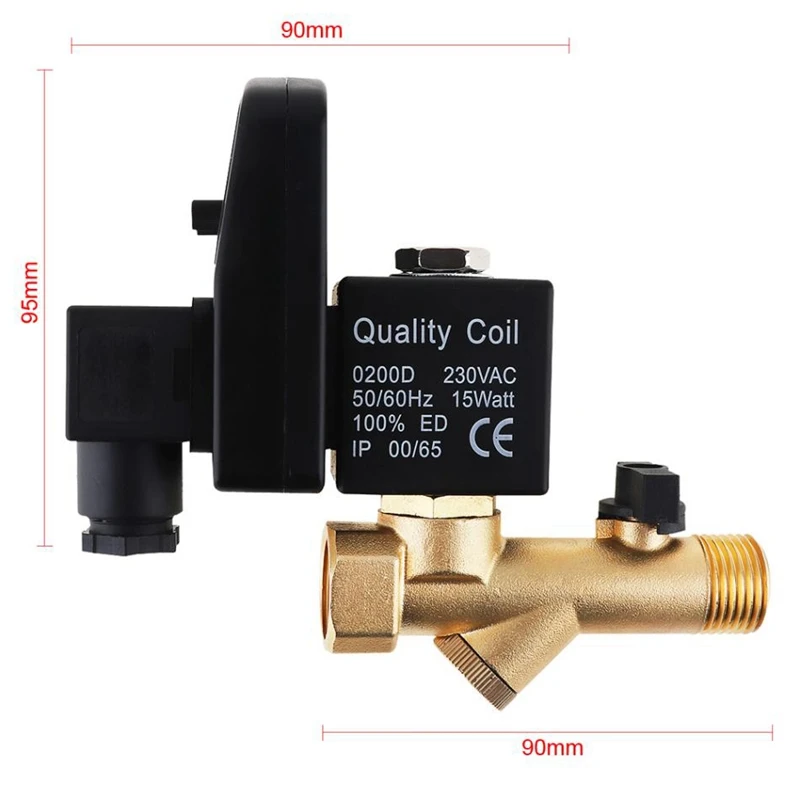 1/4 Inch Ac220V 1.6Mpa Electronic Drain Valve Timed Air Compressor Gas Tank Automatic 2-Way Durable | Обустройство дома
