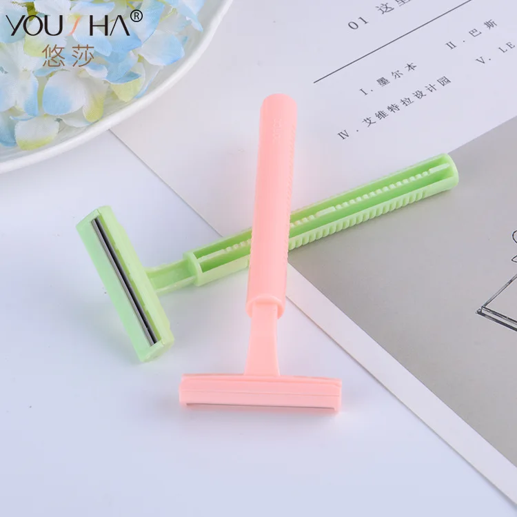 Безопасная бритва в форме грабли Женская для макияжа триммер волос из