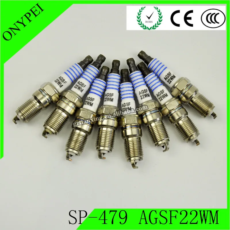 8 шт SP 479 AGSF22WM покрытая платиной Свеча зажигания Разъем для Ford экспедиции SP479 AGS F22