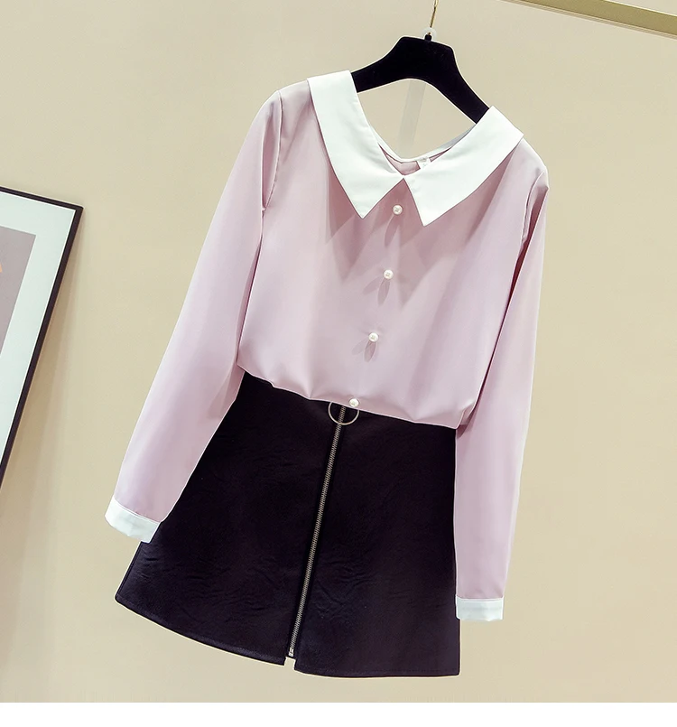 

NEW 2020 Autumn Women's Doll Collar Long Sleeves Shirt Ladies Students Girls All-match Casual Shirts Blouse Tops A3704