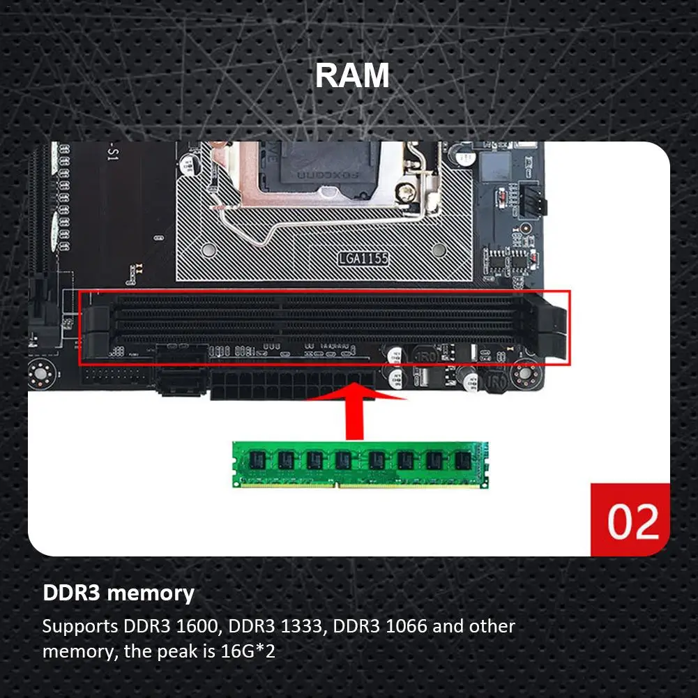 Материнская плата для настольного компьютера 1155 Pin ЦП Все Твердотельные