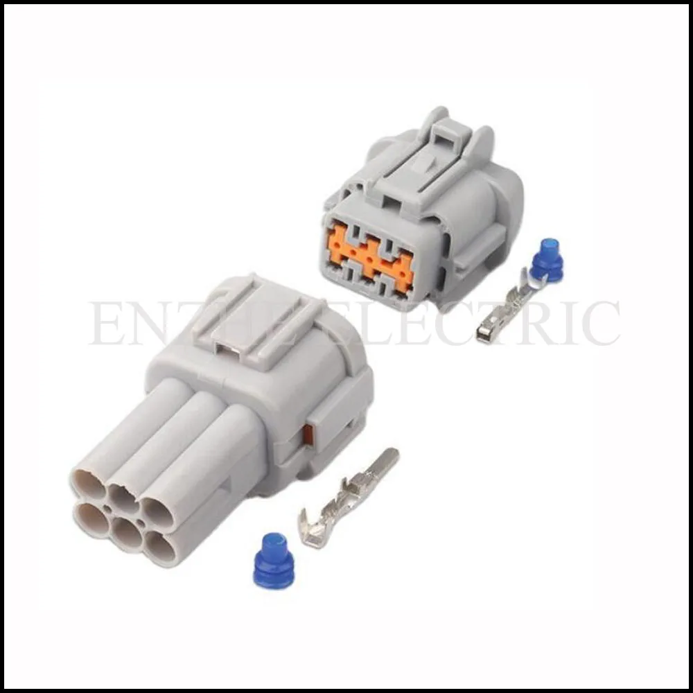 

50SET 6189-1175 car male female cable connector terminal 6 pin connector Plug socket wire cable connector pin automotive