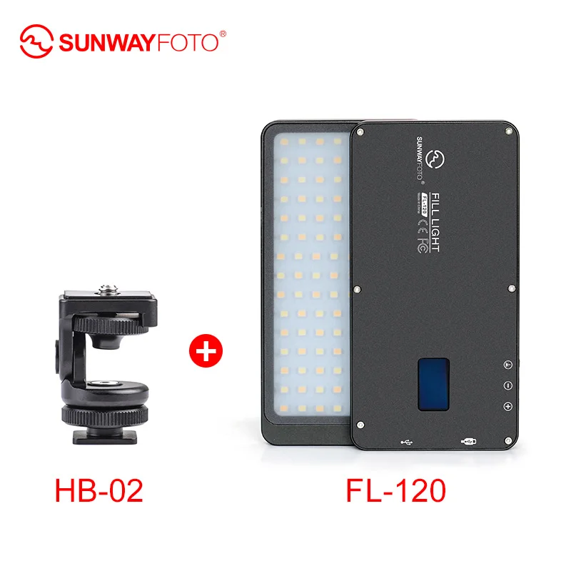 

SUNWAYFOTOT FL-120 LED Light for Studio Video Photo LED Lights Photography Lighting Dslr Camera Light Selfie for Youtube Selfie