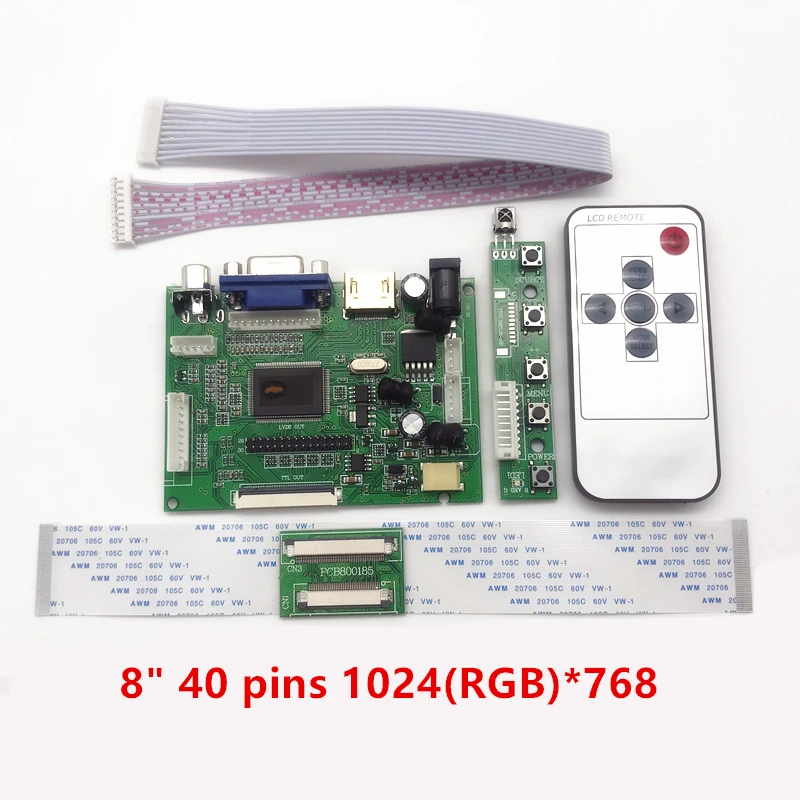 Skylarpu lcd ttl LVDS плата контроллера HDMI VGA 2AV 50 PIN для AT070TN90 92 94 Поддержка автоматически Raspberry Pi плата драйвера