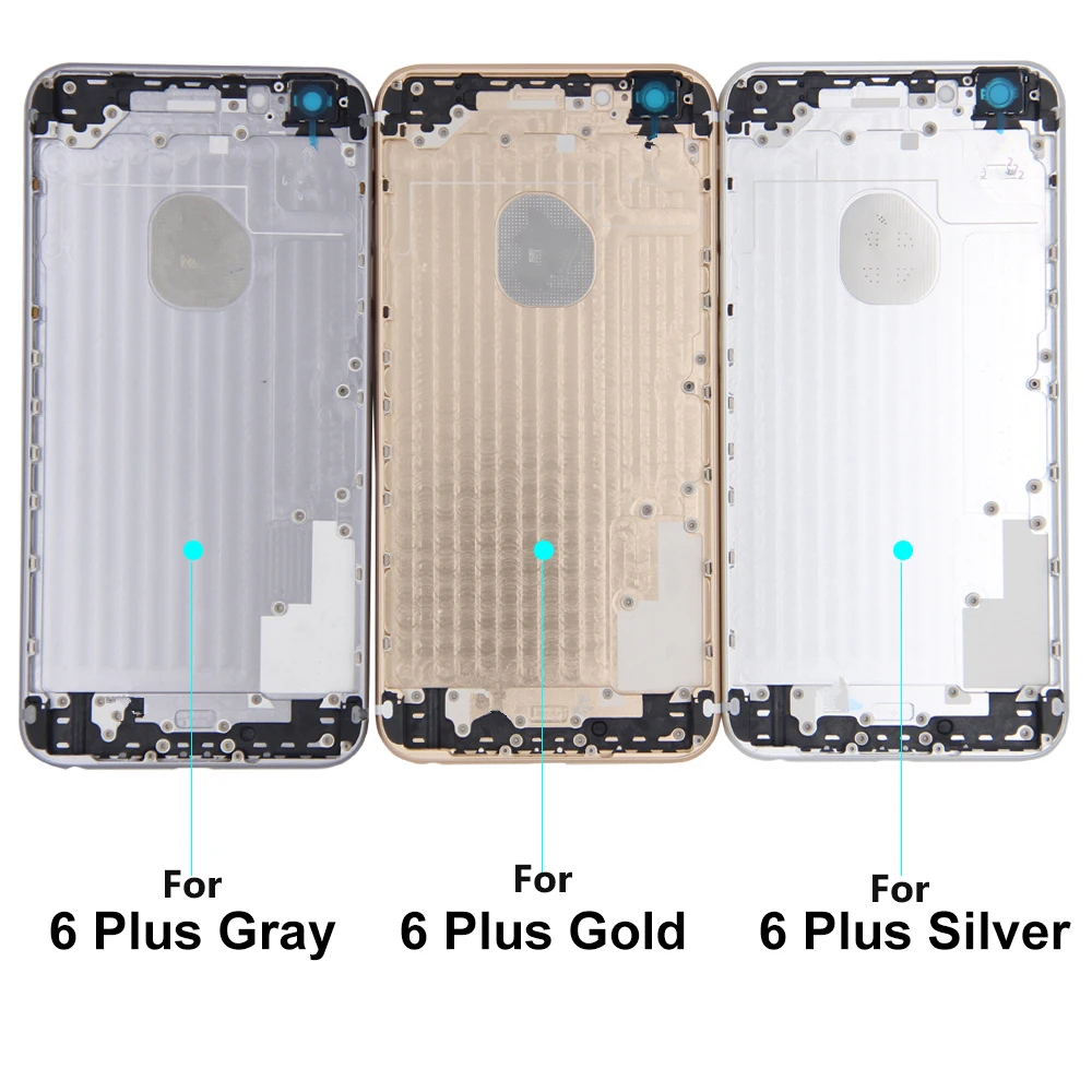 A + качественная задняя крышка корпуса для IPhone 6G 6S 6 Plus батарейного отсека средняя