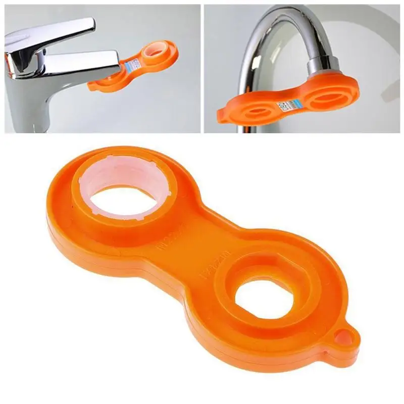

1Pc Water Outlet Universal Wrench Faucet Bubbler Wrench Cleaning Bubbler Sides Disassembly Four Wrench Tool Yellow Availabl H4Q8