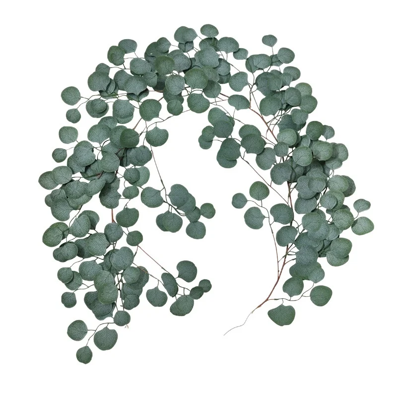 

Artificial Eucalyptus Vines Plant Green Ivy Rattan Garland Wedding Garden Home Hanging Vine Artificial Plant