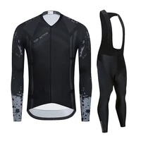men cycling clothing long sleeve jersey set team race bike uniform spring autumn breathable bicycle sports suit