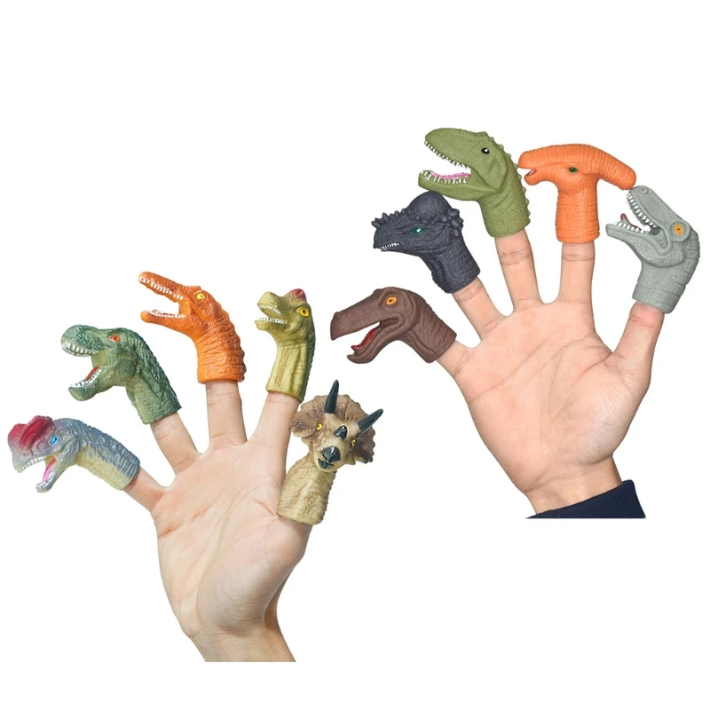 

Куклы-Динозавры на палец, креативные подарки на Хэллоуин для детей, сувениры для вечеринки