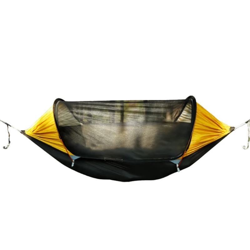 

Camping Hammock with Bug Net Portable Outdoor High Strength Parachute Hanging Bed Hunting Sleeping Swing