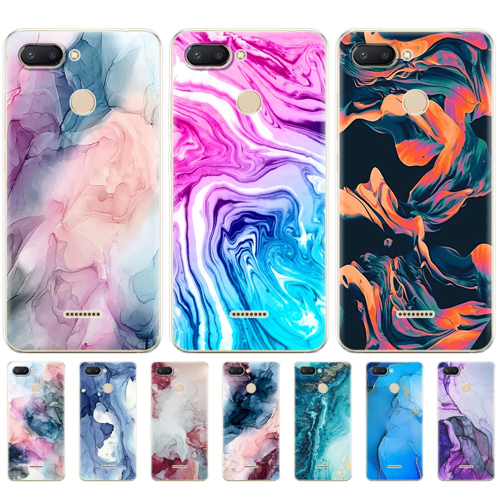 

case for redmi 6a 6 pro case cover for xiaomi redmi note 7 6 pro redmi go case for xiaomi mi 9 SE cases fashion marble