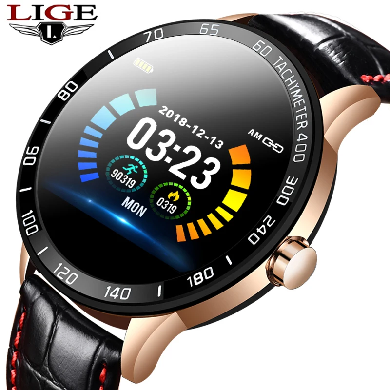

Смарт-часы LIGE мужские для фитнеса, IP67, водостойкие