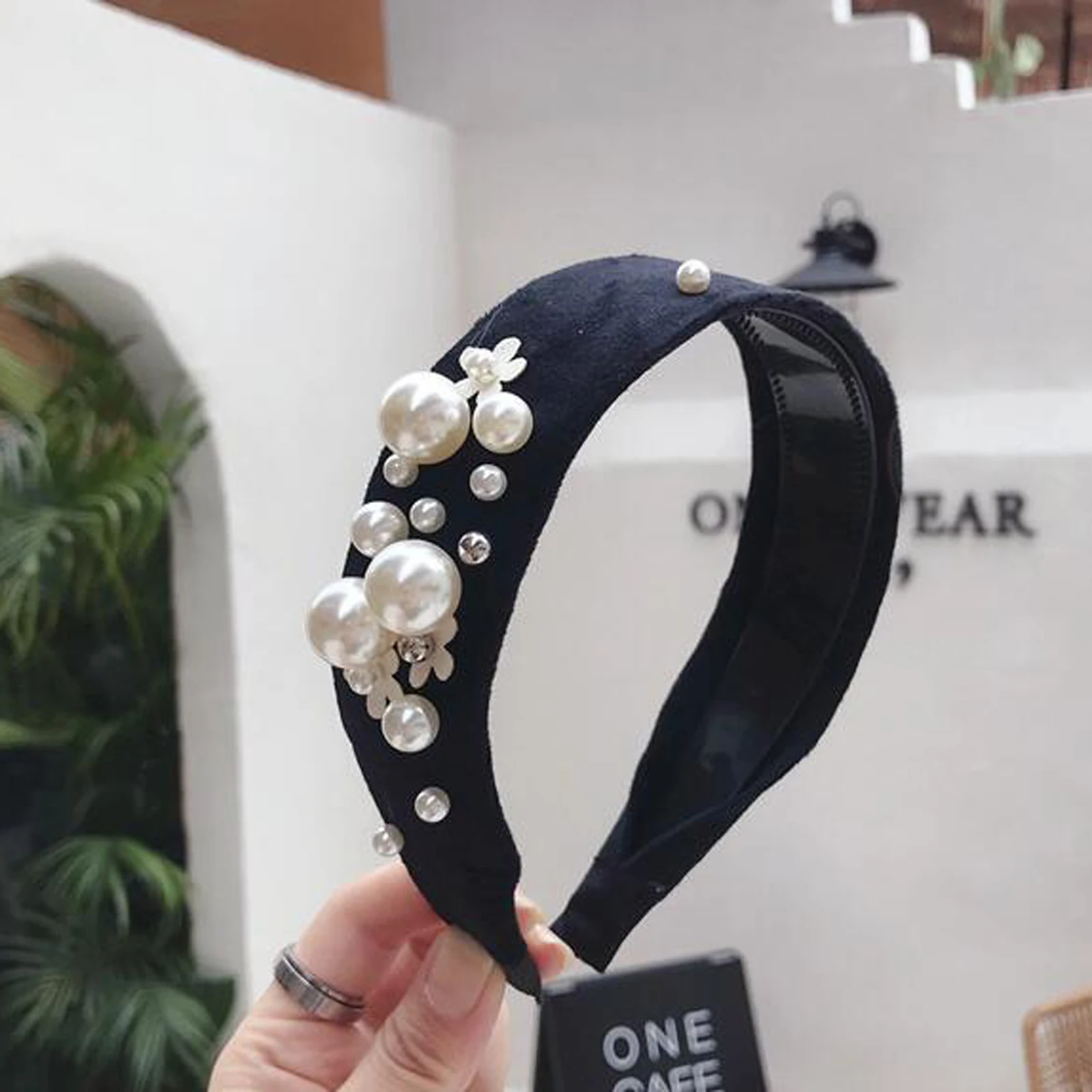 Высокое качество широкая боковая повязка на голову женский головной убор с