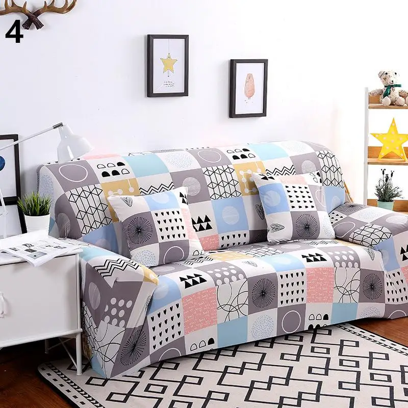 

42Flower Floral Printing Elastic Spandex Slipcovers Sofa Cover Removable Stretch All-inclusive Couch Case Cover for Living Room