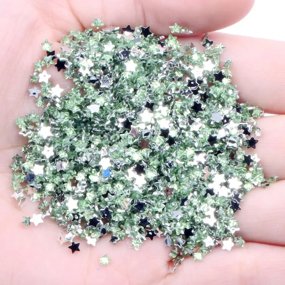13 light green 3x3 мм пентаграмма 10000/1200 шт Акриловые стразы с плоской задней частью для дизайна ногтей DIY рукоделие Изготовление ювелирных изделий для ноутбука Свадебные платья украшения - Цвет: 13 light green