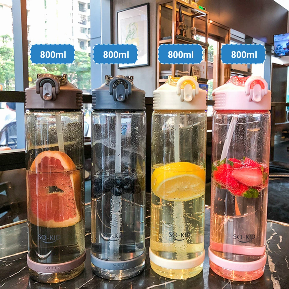 Студенческая чашка для воды питьевая бутылка с соломинкой бутылки мальчиков и