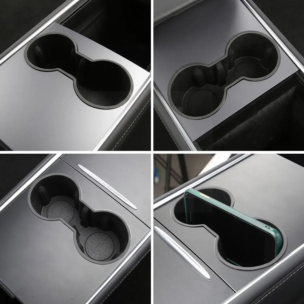 

Water Cup Holder for Tesla Model 3 Center Accessories Water Proof Car Coasters for Tesla Model Y Car Model3 E7C1