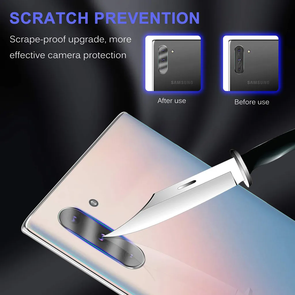 Задняя камера объектив Гибкая стеклянная Защитная пленка для экрана samsung Galaxy Note