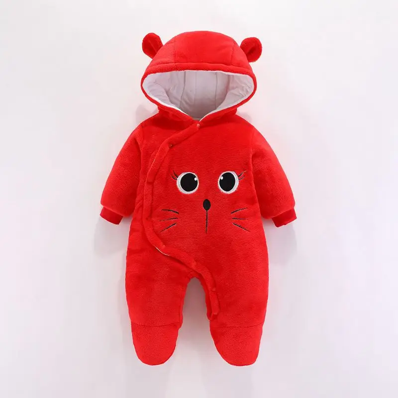 

Новинка, зимняя одежда для малышей, милый комбинезон для мальчиков и девочек, комбинезоны для малышей, хлопковые утепленные комбинезоны